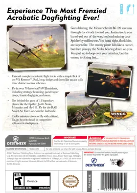 WWII Aces box cover back